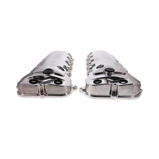 V Series Ford 5.0L Coyote Billet Aluminum Valve Covers with Coil Covers - Natural