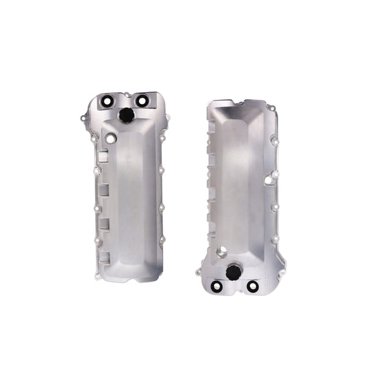V Series Ford 5.0L Coyote Billet Aluminum Valve Covers with Coil Covers - Natural
