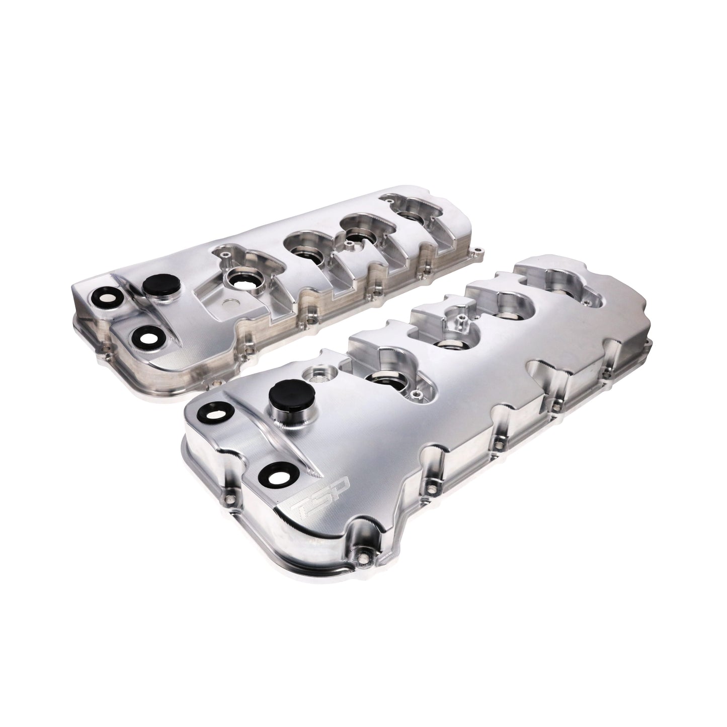 V Series Ford 5.0L Coyote Billet Aluminum Valve Covers - Natural