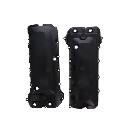V Series Ford 5.0L Coyote Billet Aluminum Valve Covers with Coil Covers - Black