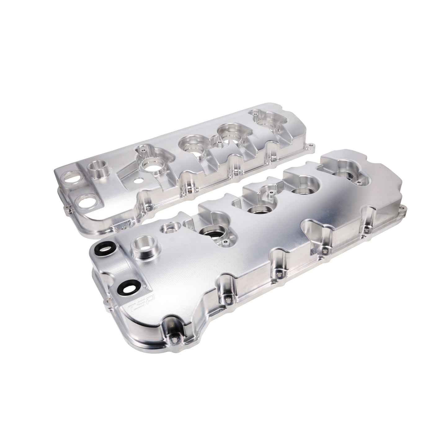 V Series Ford 5.0L Coyote Billet Aluminum Valve Covers - Natural