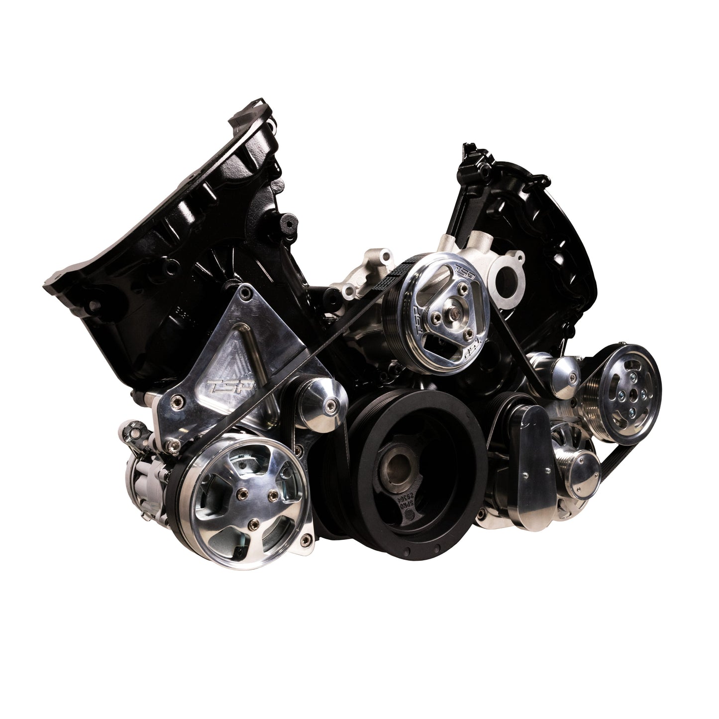 Ford Coyote Serpentine Front Drive System - Polished