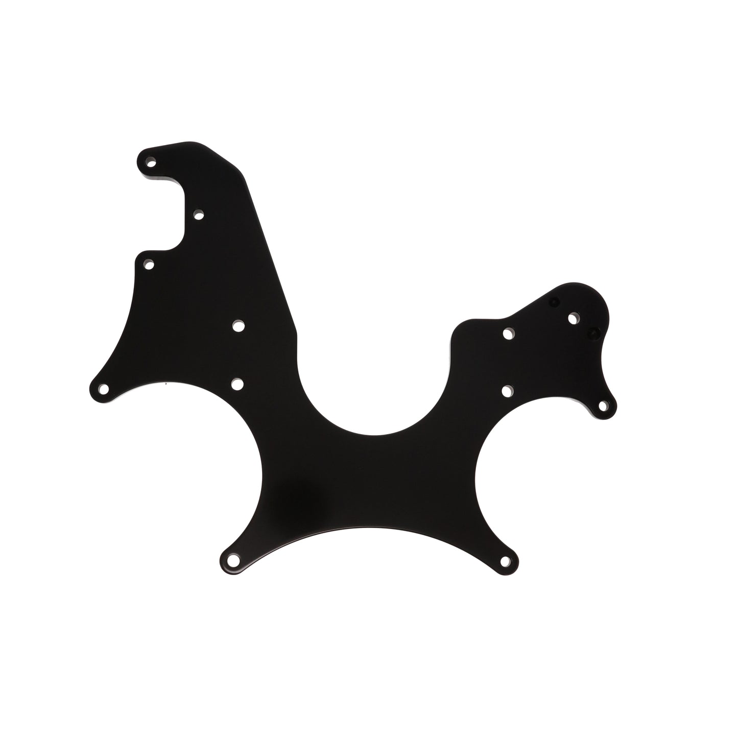 Chevy Small Block Serpentine Front Drive System Accessory Plate - Black