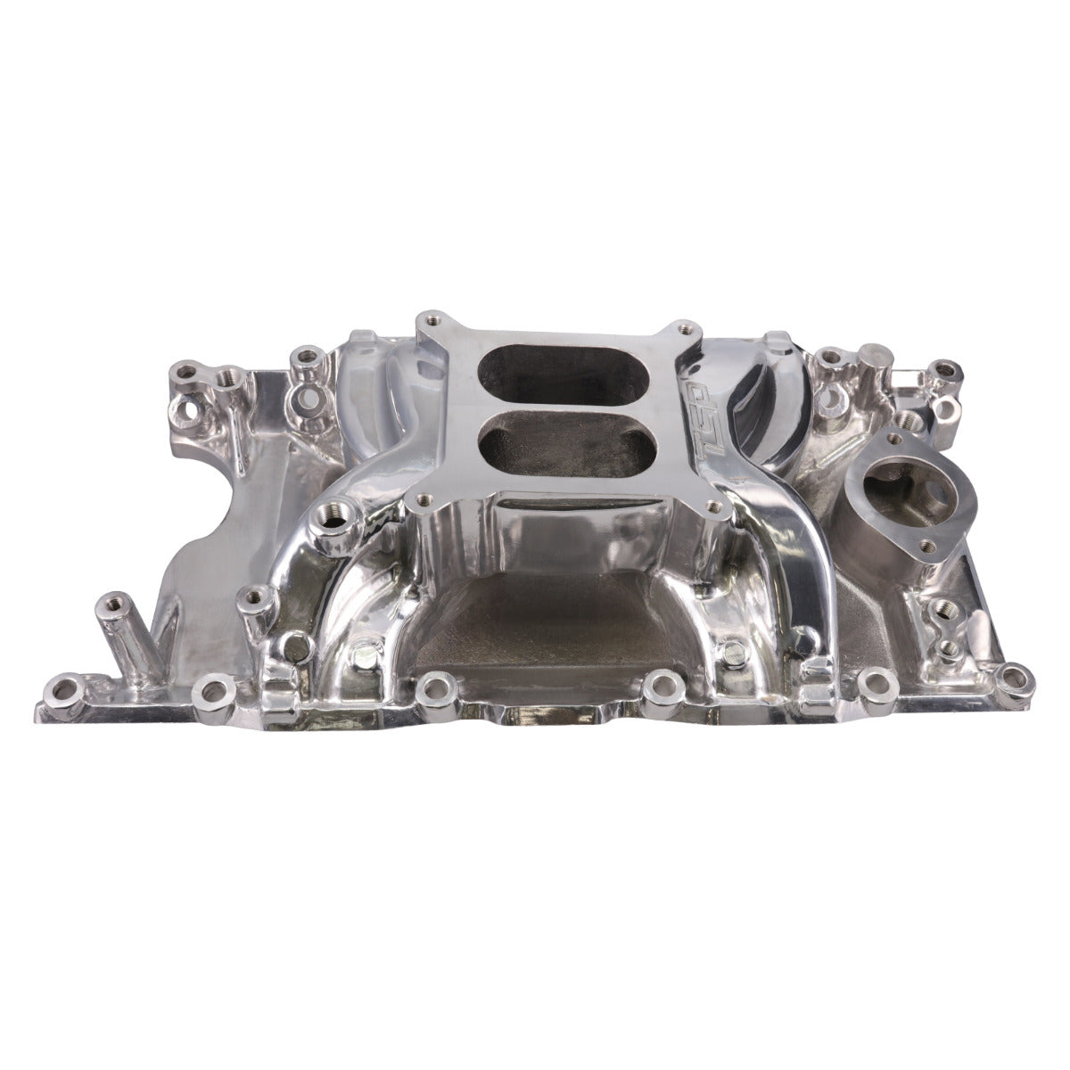 Chrysler Small Block Carbureted Polished Aluminum Dual Plane Air Gap Intake Manifold