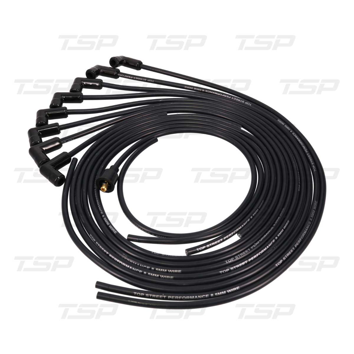 8.5mm Universal Black Ignition Wires with Ceramic Plug Boots