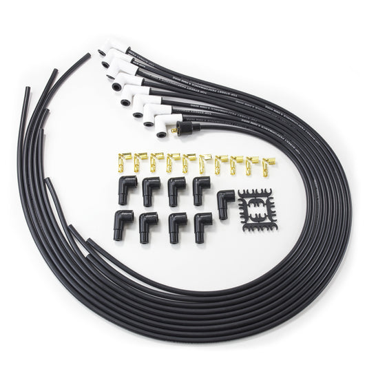 8.5mm Universal Black Ignition Wires with Ceramic Plug Boots