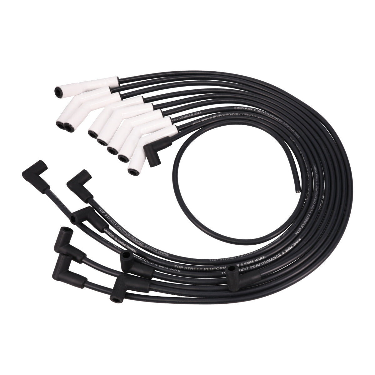 8.5mm Chevy Big Block Ignition Wires with 135° Black Ceramic Plug Boots