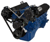Ford 289-302-351W Serpentine Conversion Kit - Alternator & A/C - Electric Water Pump - Black