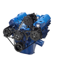 Ford 351C, 351M & 400 V-Belt System - AC, Alternator & Power Steering - Black