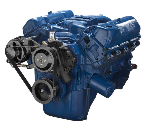 Ford 351C Serpentine System - Alternator Only - Black