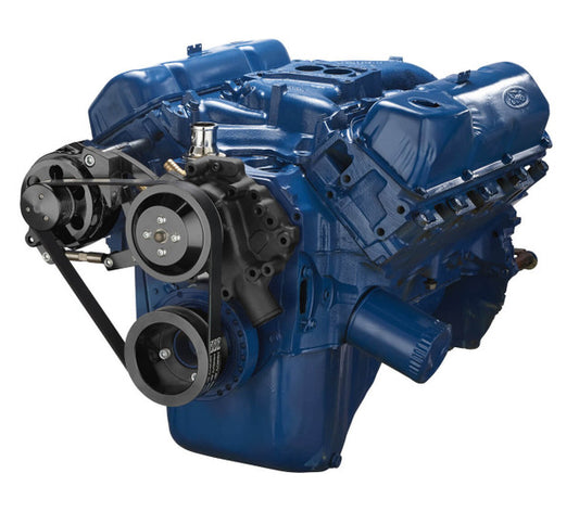 Ford 351C Serpentine System - Alternator Only - Black