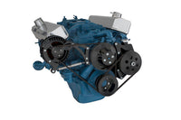Chrysler Small Block Power Steering & Alternator System (318, 340 & 360) - Black
