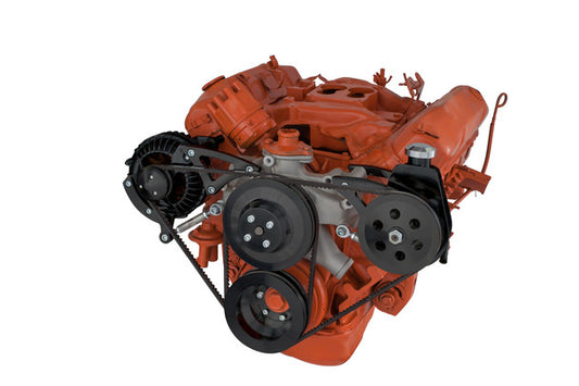 Chrysler Big Block Power Steering & Alternator System (426 - 440) - Black