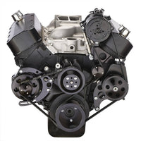 Chevy Big Block Gen. VI Serpentine Conversion Kit - AC, Alternator & Power Steering, Long Water Pump - Black