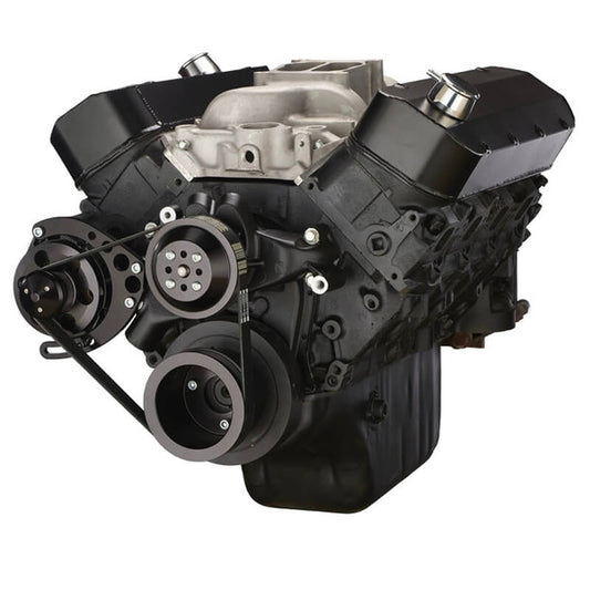 Chevy Big Block Serpentine Conversion Kit - Alternator Only, Long Water Pump - Black