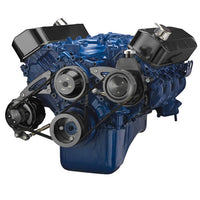 Ford 460 Serpentine System - Power Steering & Alternator - Black