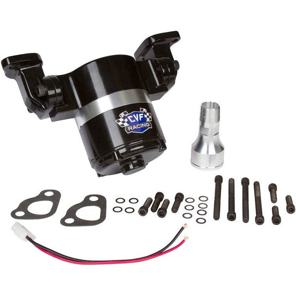 Chevy SBC 350 Slimline Electric Water Pump – Polished, 40+ GPM, Speedmaster