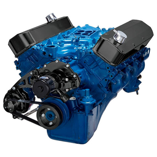 Ford 460 Serpentine System - Electric Water Pump, Alternator Only - Black