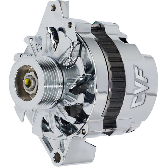 GM CS130 1 Wire Alternator 140 Amp - Chrome Plated