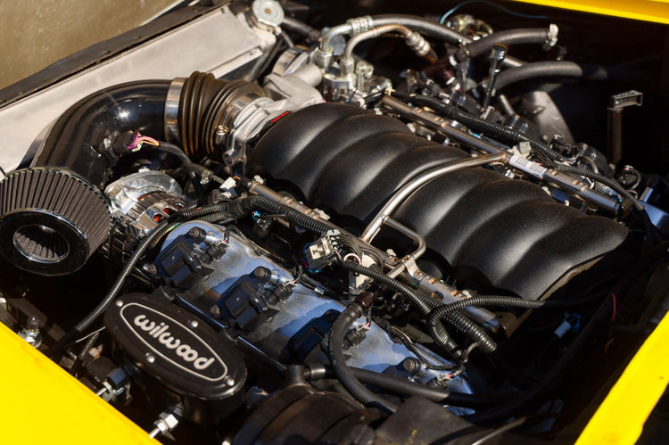 GM LS2, LS3, LS7, LSX Finned Aluminum Engine Valley Cover - Black – Top ...