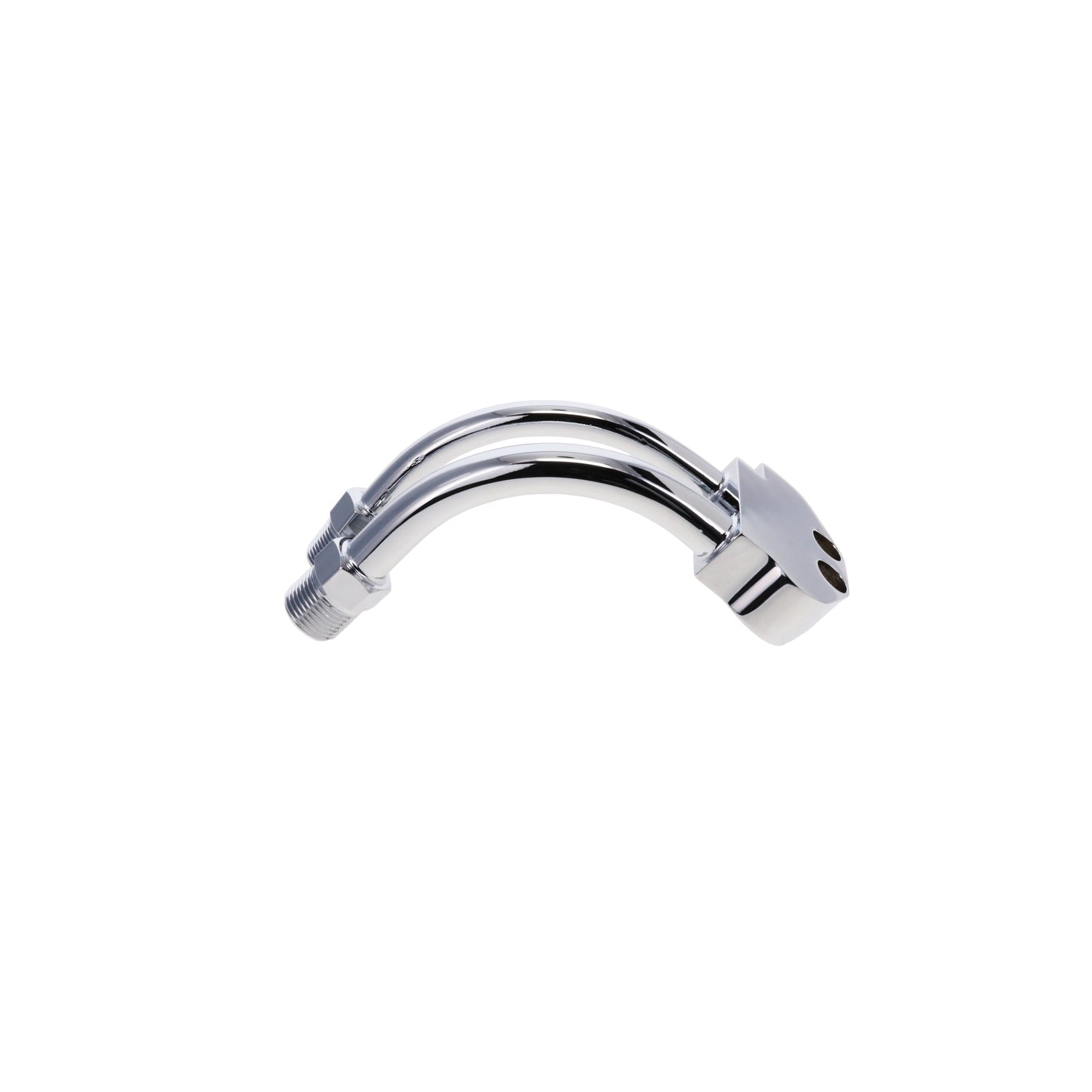 Curved A/C Manifold Fitting for Sanden SD-7 - Chrome