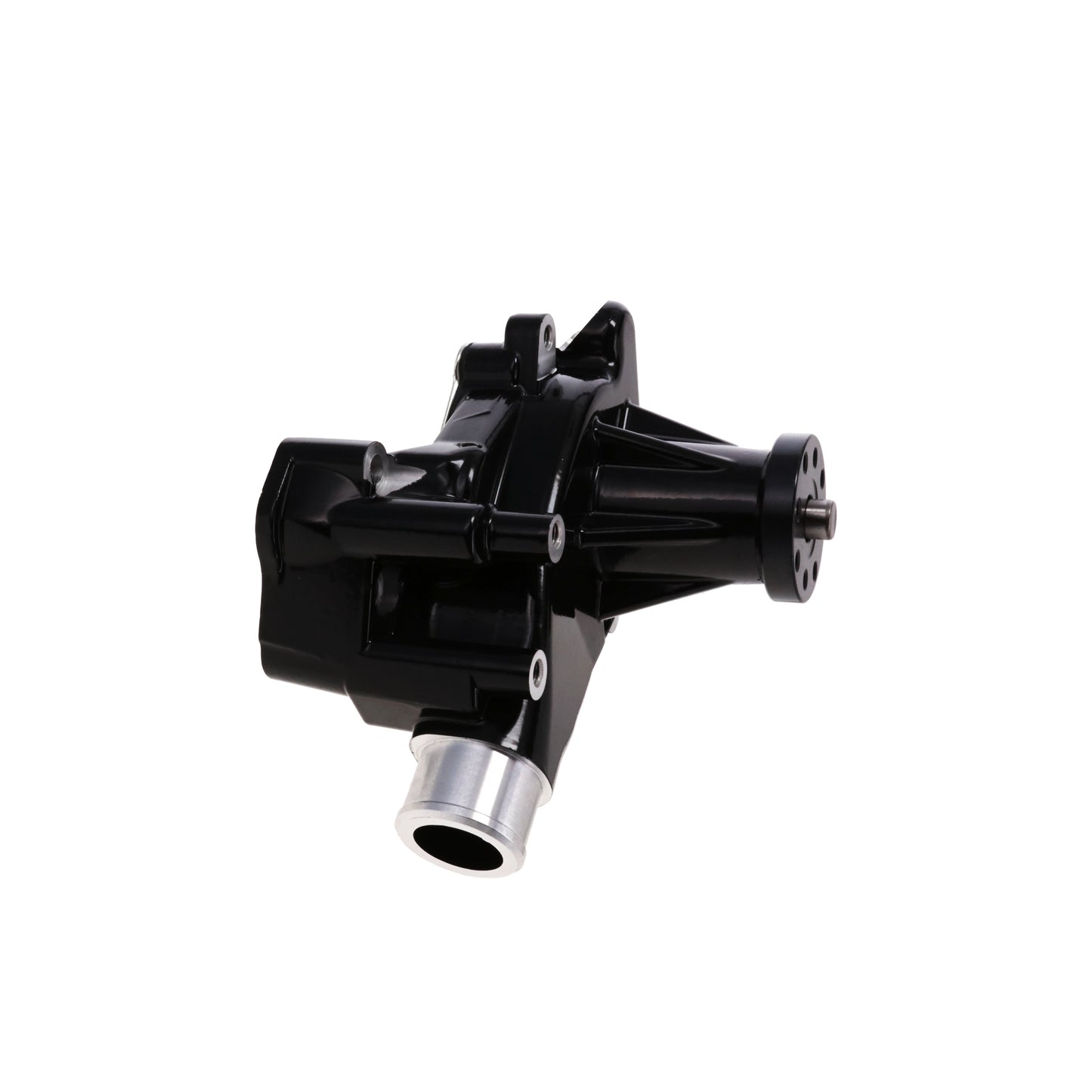 Chevy Small Block Long-Style Reverse Rotation High-Flow Mechanical Water Pump - Black