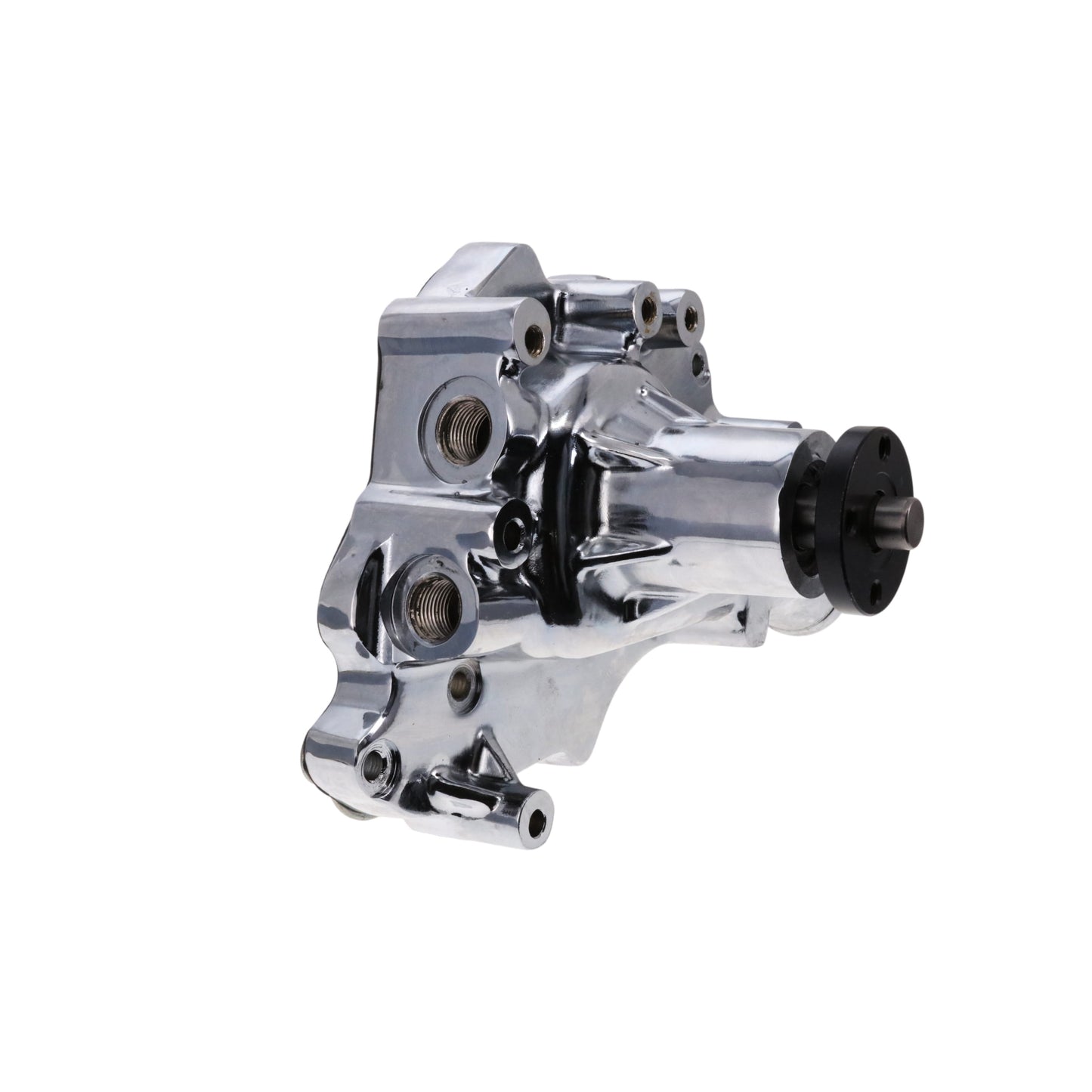 Ford Small Block 289/302/351W Aluminum High-Flow Mechanical Water Pump, Driver Side Inlet - Chrome