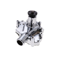 Ford Small Block 289/302/351W Aluminum High-Flow Mechanical Water Pump, Driver Side Inlet - Chrome