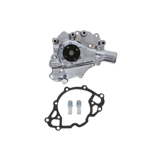 Ford Small Block 289/302/351W Aluminum High-Flow Mechanical Water Pump, Driver Side Inlet - Chrome