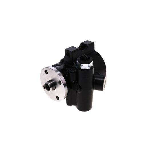 GM Type II Style Black Power Steering Pump for Integral Reservoir with Pulley Hub