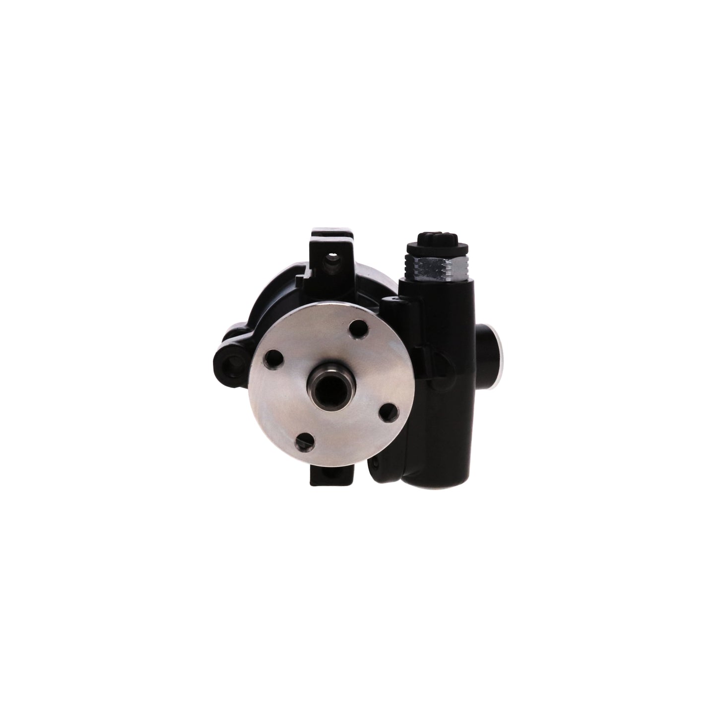 GM Type II Style Black Power Steering Pump for Integral Reservoir with Pulley Hub