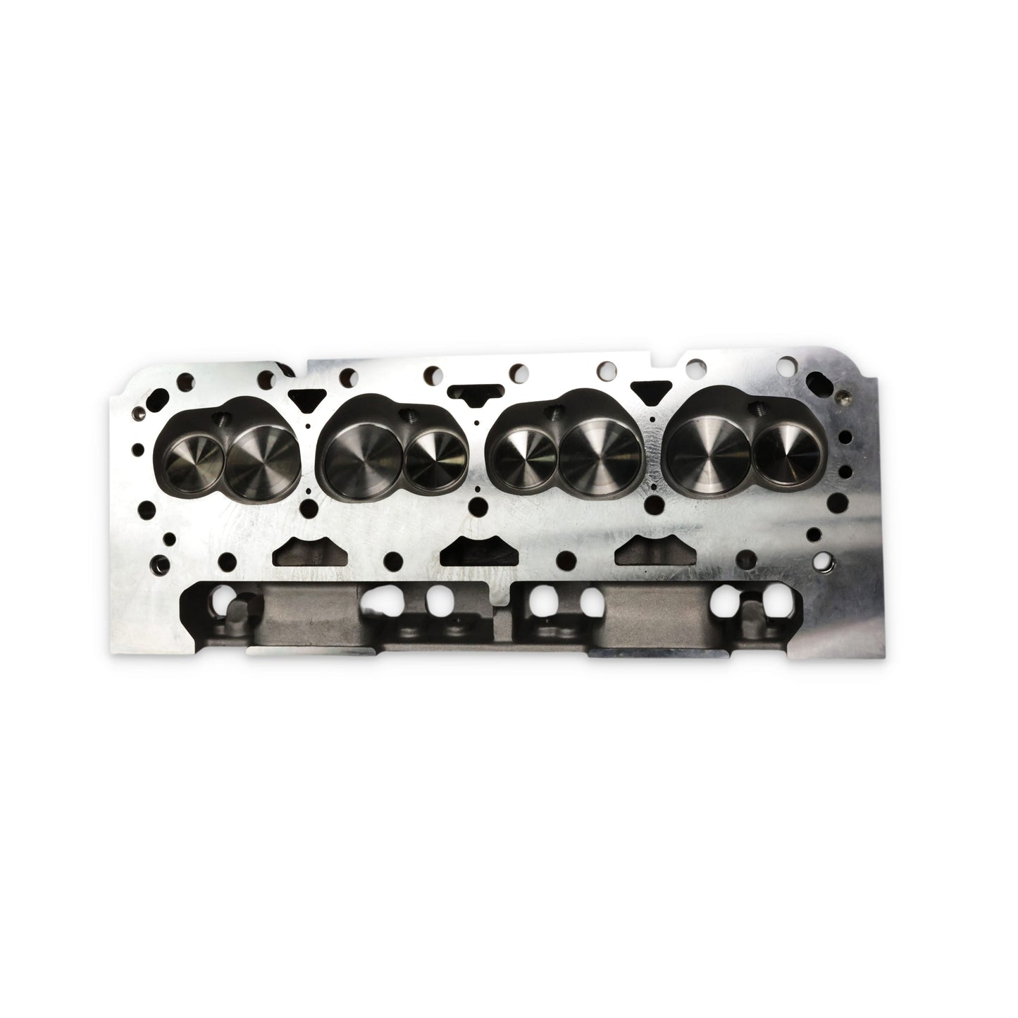 Chevy Small Block Angled Plug Flat Tappet Assembled Aluminum Cylinder Head