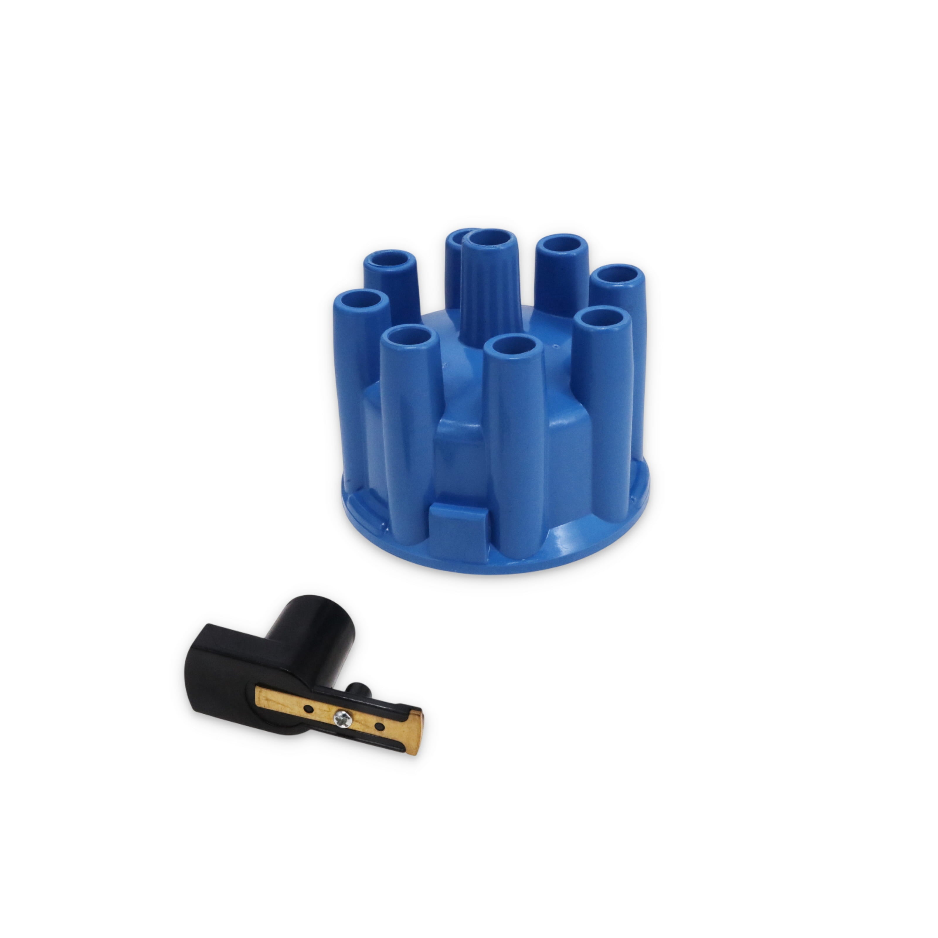 8-Cylinder Female Pro Billet & Ready to Run Cap & Rotor Kit - Blue ...