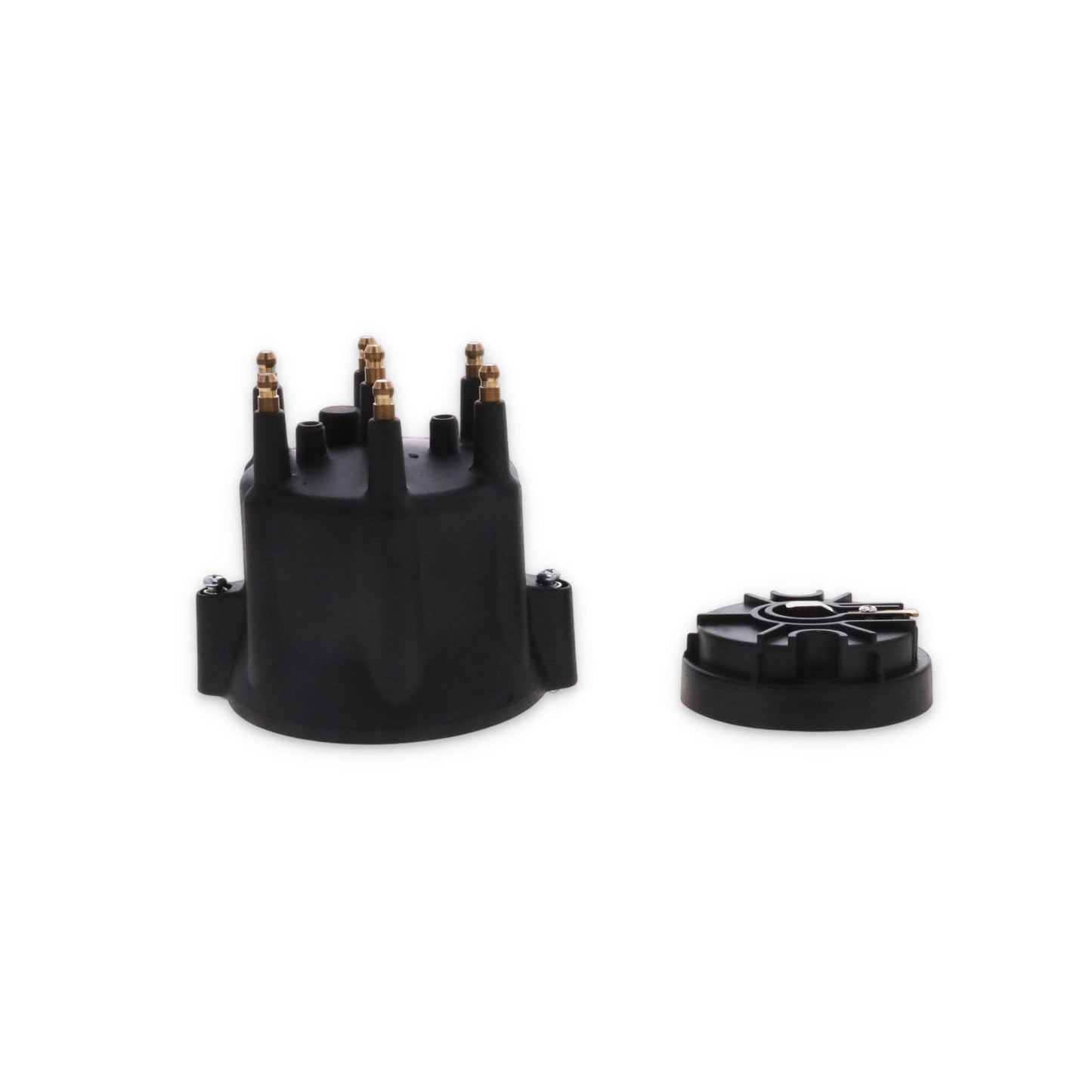 6-Cylinder Male Pro Series Distributor Cap & Rotor Kit - Black