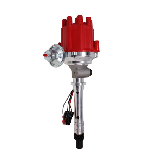 Chevy Corvette V8 Pro Series Ready to Run Female Distributor with Mechanical Tach Drive - Red