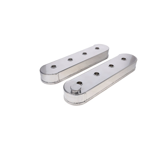 GM LS Fabricated Aluminum Valve Covers without Coil Mounts - Polished