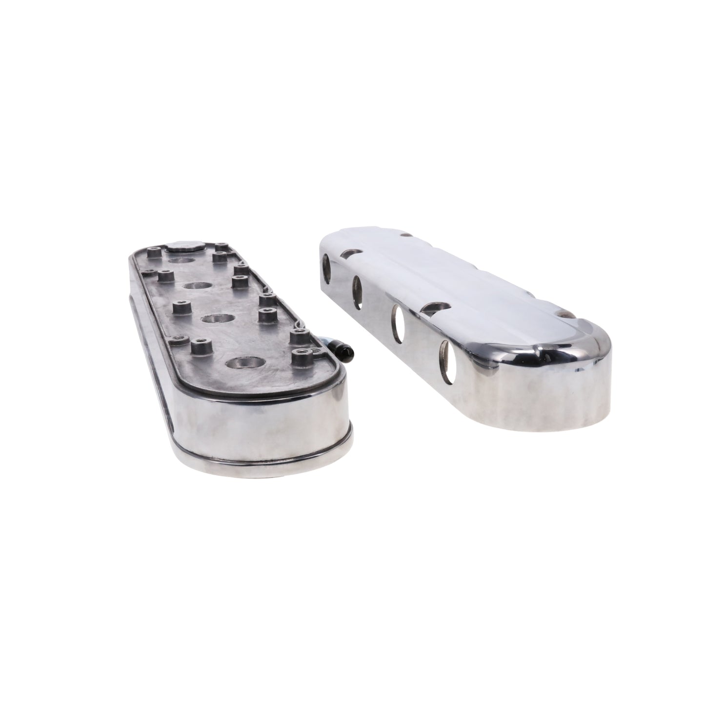 GM LS Smooth Cast Aluminum Valve Covers with Coil Mounts and Covers - Polished