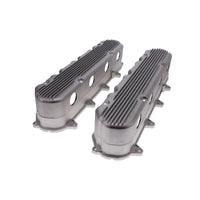GM LT Finned Cast Aluminum Valve Covers with Coil Mounts and Covers - Satin