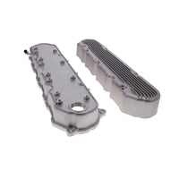 GM LT Finned Cast Aluminum Valve Covers with Coil Mounts and Covers - Satin