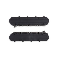 GM LT Smooth Cast Aluminum Valve Covers with Coil Mounts and Covers - Black
