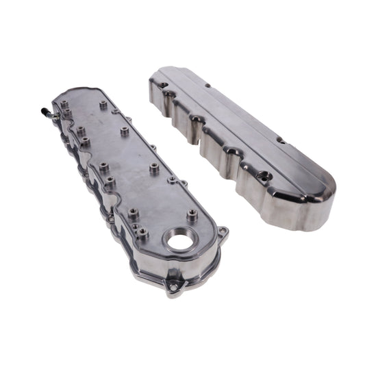 GM LT Smooth Cast Aluminum Valve Covers with Coil Mounts and Covers - Polished