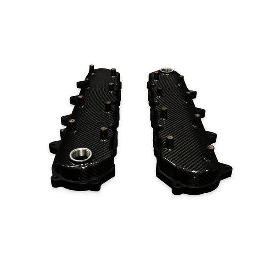 GM LT Black Carbon Fiber Valve Covers