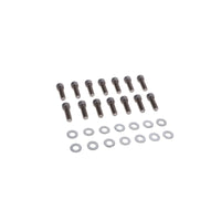 Chevy Small Block Short Bolt Fabricated Aluminum Valve Covers with Breather Holes - Black