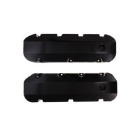 Chevy Big Block Short Bolt Fabricated Aluminum Valve Covers with Breather Holes - Black