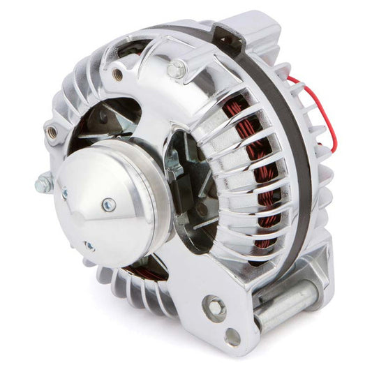 Chrysler 1 Wire Alternator 100 Amp Chrome Plated Serpentine 8-Rib Pulley