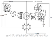 Pontiac Serpentine Conversion - AC, Power Steering & Alternator - Polished