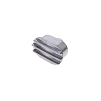 Aluminum Breather Cap, Push-In Oval Finned - Polished