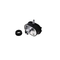 Aluminum Breather Cap, Push-In with Tube Oval Finned - Black