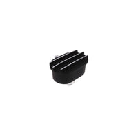 Aluminum Breather Cap, Push-In with Tube Oval Finned - Black
