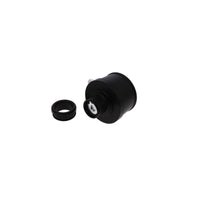 Aluminum Breather Cap, Push-In with Tube Smooth - Black